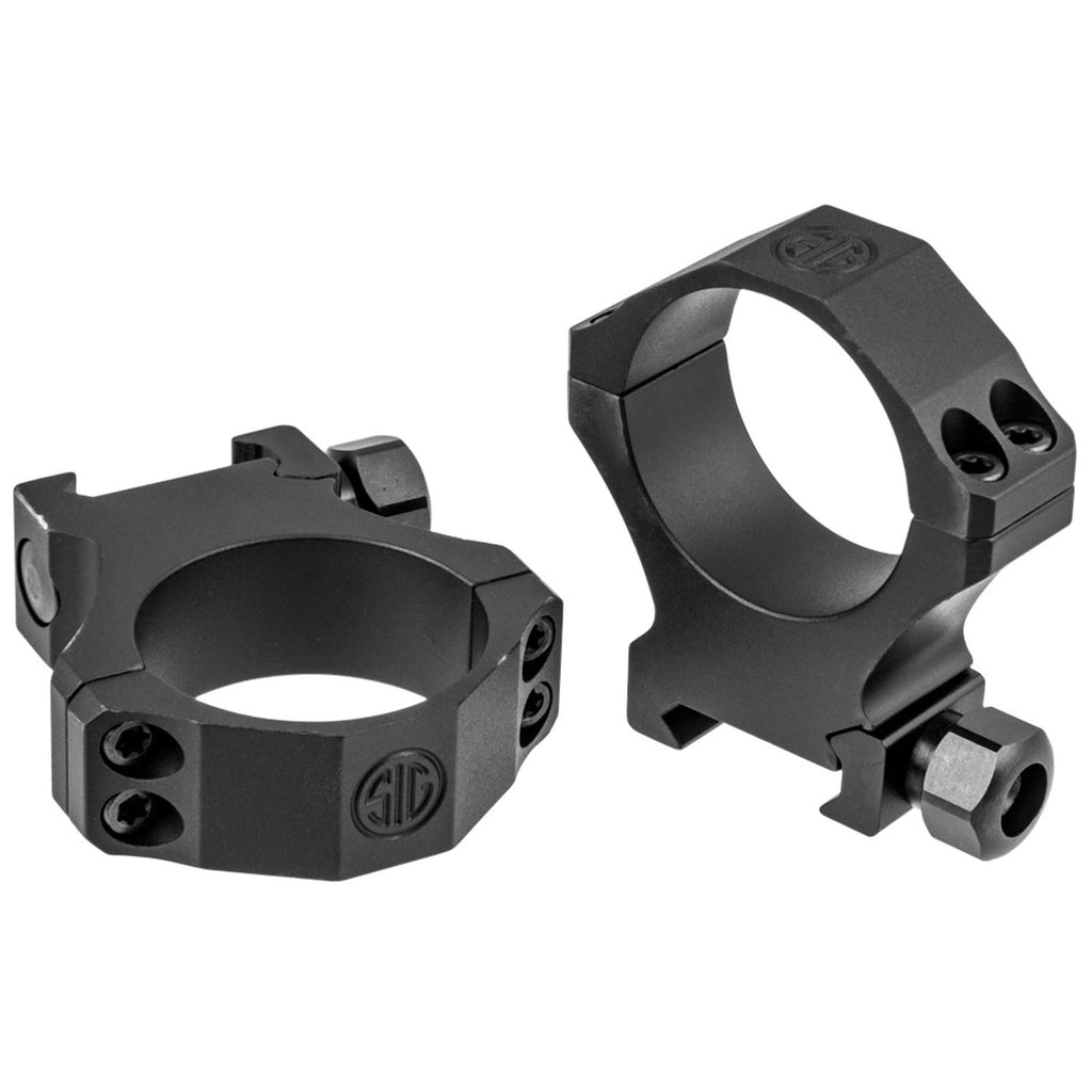 Sig Sauer Alpha1 1 Inch Tactical Hunting Shooting Durable Aluminum Powder Coated Mounting Scope Rings, High 1.12"