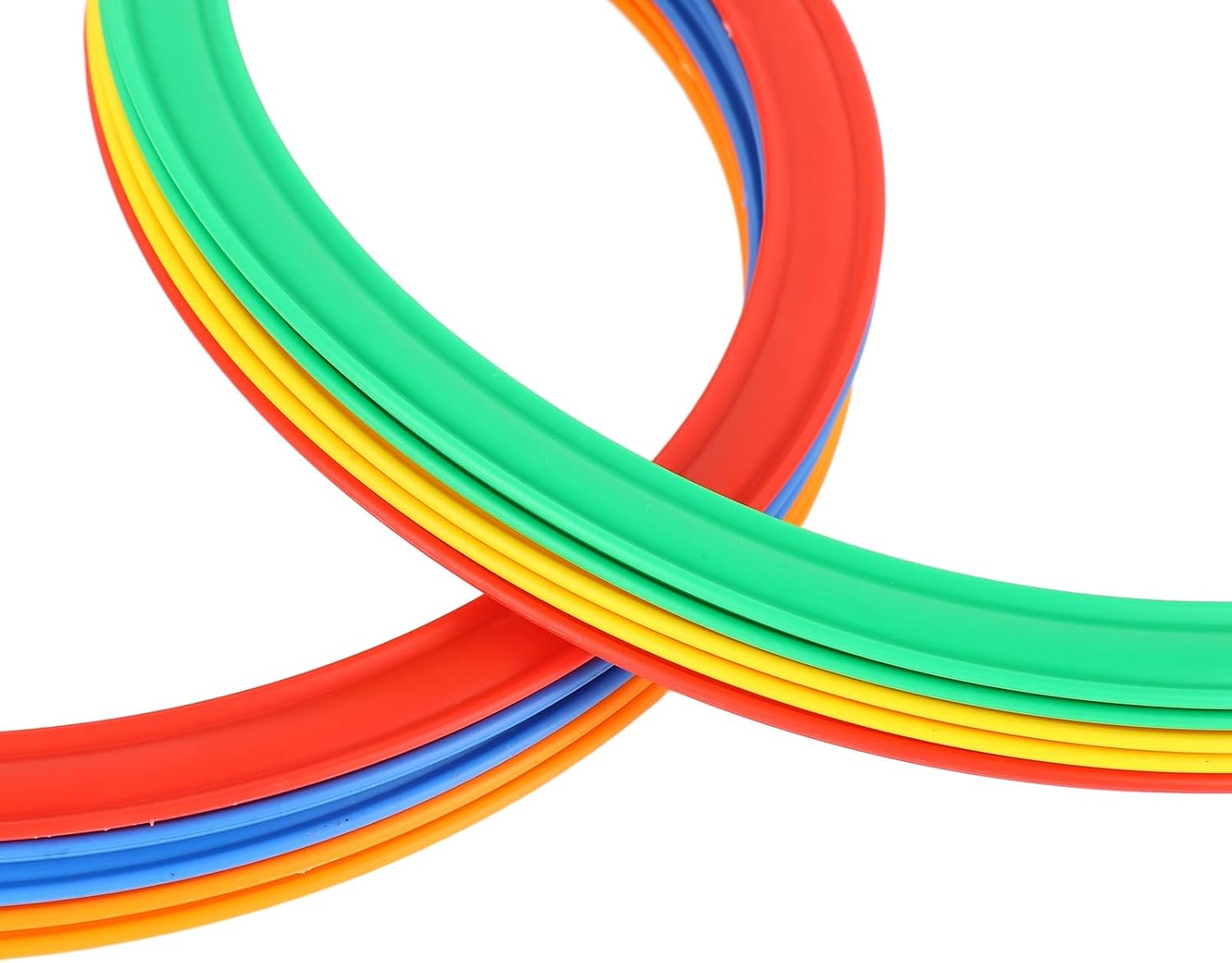 Sports Speed Ring Set - 10 Agility Rings with 10 Buckles for Enhanced Outdoor Training | 28cm