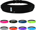 WATERFLY Running Belt - Slim Fanny Pack for Jogging & Fitness | Adjustable Phone Holder in Black