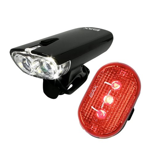 PAX Bike Lights, Super Bright LED Light Set, Bicycle Front Light and Rear Light, Water Resistant, Multi Light Mode, Easy to Install for Mountain Bike, Road Bike and Others