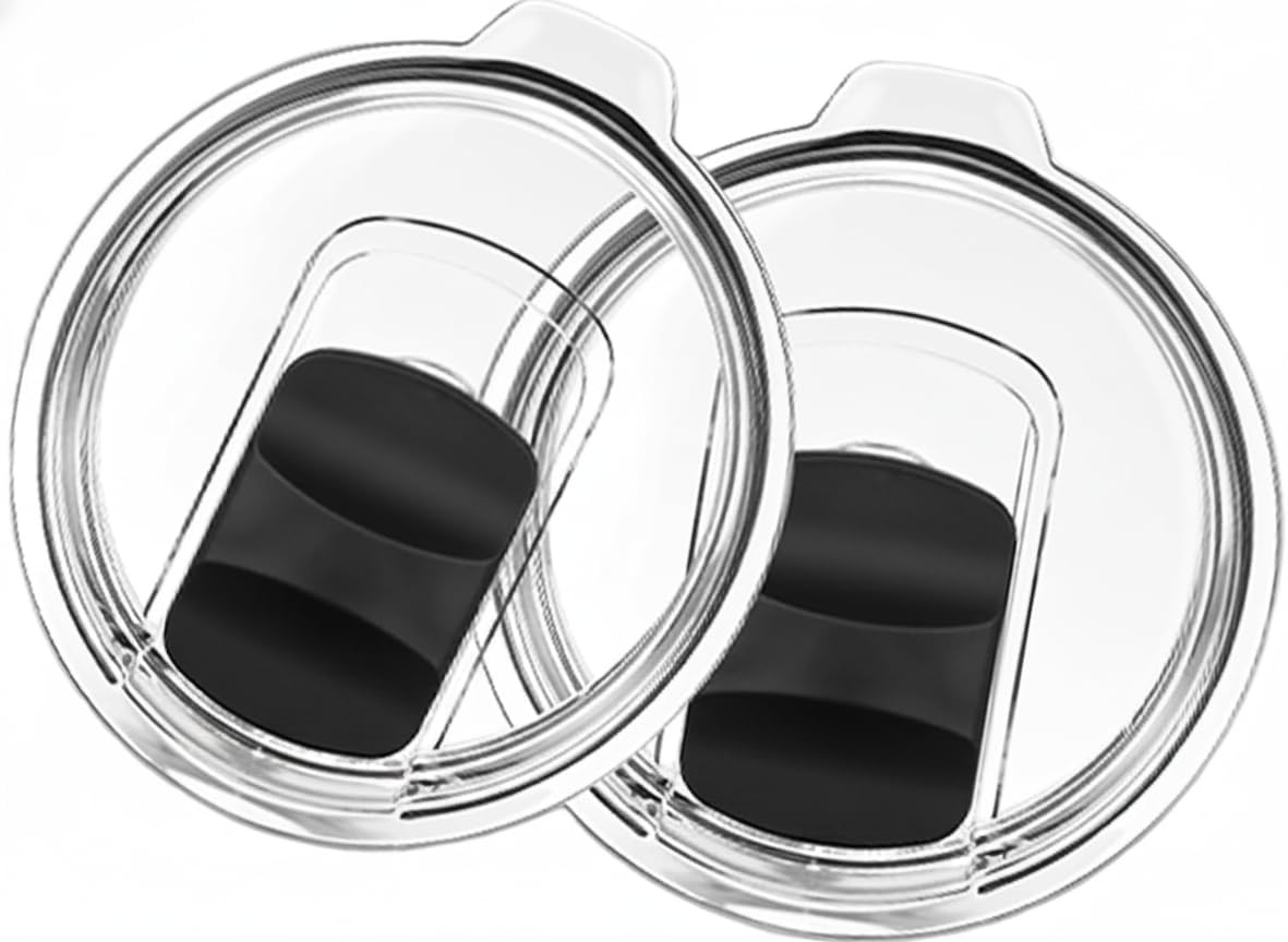 YETI 20oz Tumbler Lids - Magnetic Slider, Spill-Proof & Leak-Proof, BPA-Free Replacement | 2 Pack