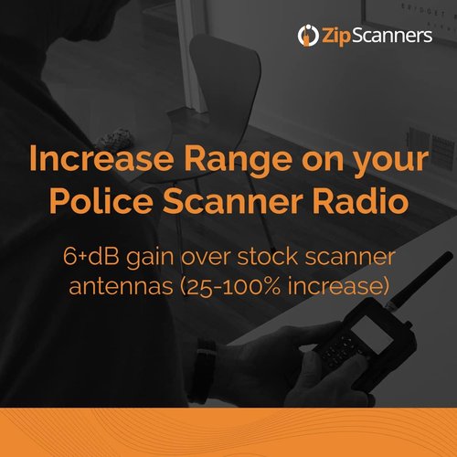 Antenna for Police Scanner Radios | 920S Remtronix | SMA End Type | 400-480MHz & 700~900 MHz UHF Digital, Analog & Trunked Frequencies | 9" Flexible Whip | Increase Reception 25-100%