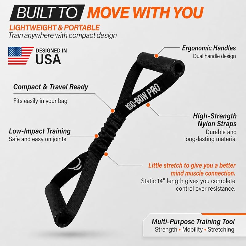 Bullworker ISO BOW Pro Isometric Exercise Equipment & Straps