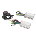 SPYMINNPOO Brushless Motor Controller Kit, 500W for Electric Scooter 24V/36V/48V, LCD Display, Dual Drive System
