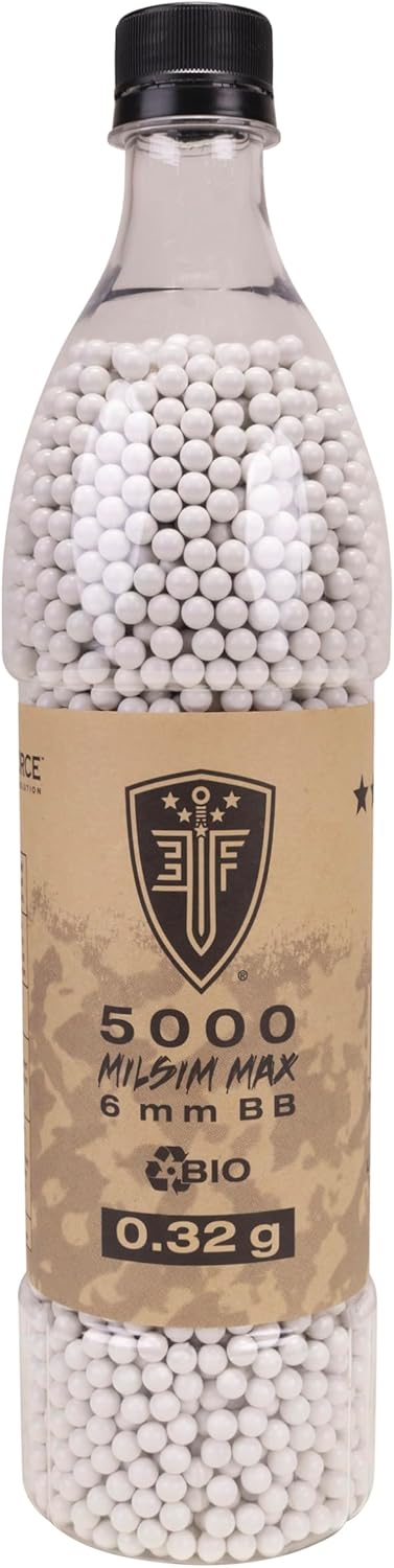 Umarex Elite Force Biodegradable 6mm Airsoft BBs - Premium .32 Gram, 5000 Count for Milsim Max