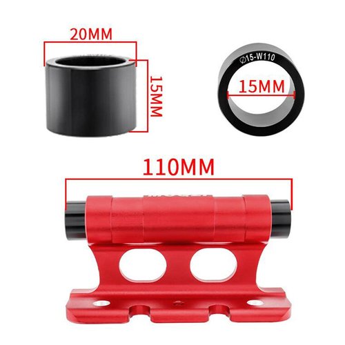 Fancyes Bike Fork Mount Car Roof Rack Support Bike Stand Aluminum Alloy Accessories Quick Release Thru Axle Carrier Bicycle Front Fork Fixed Clip, Red