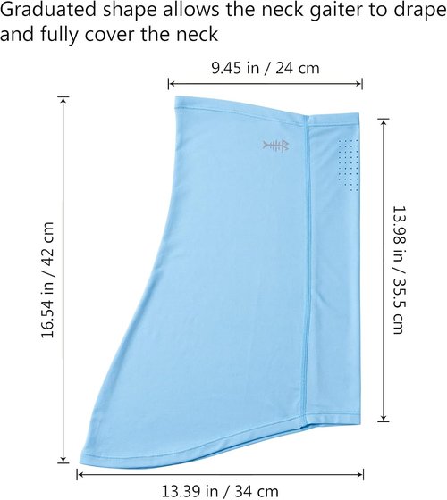 BASSDASH Neck Gaiter Mask - UPF 50 Sun Protection for Men & Women | Ideal for Fishing & Hiking