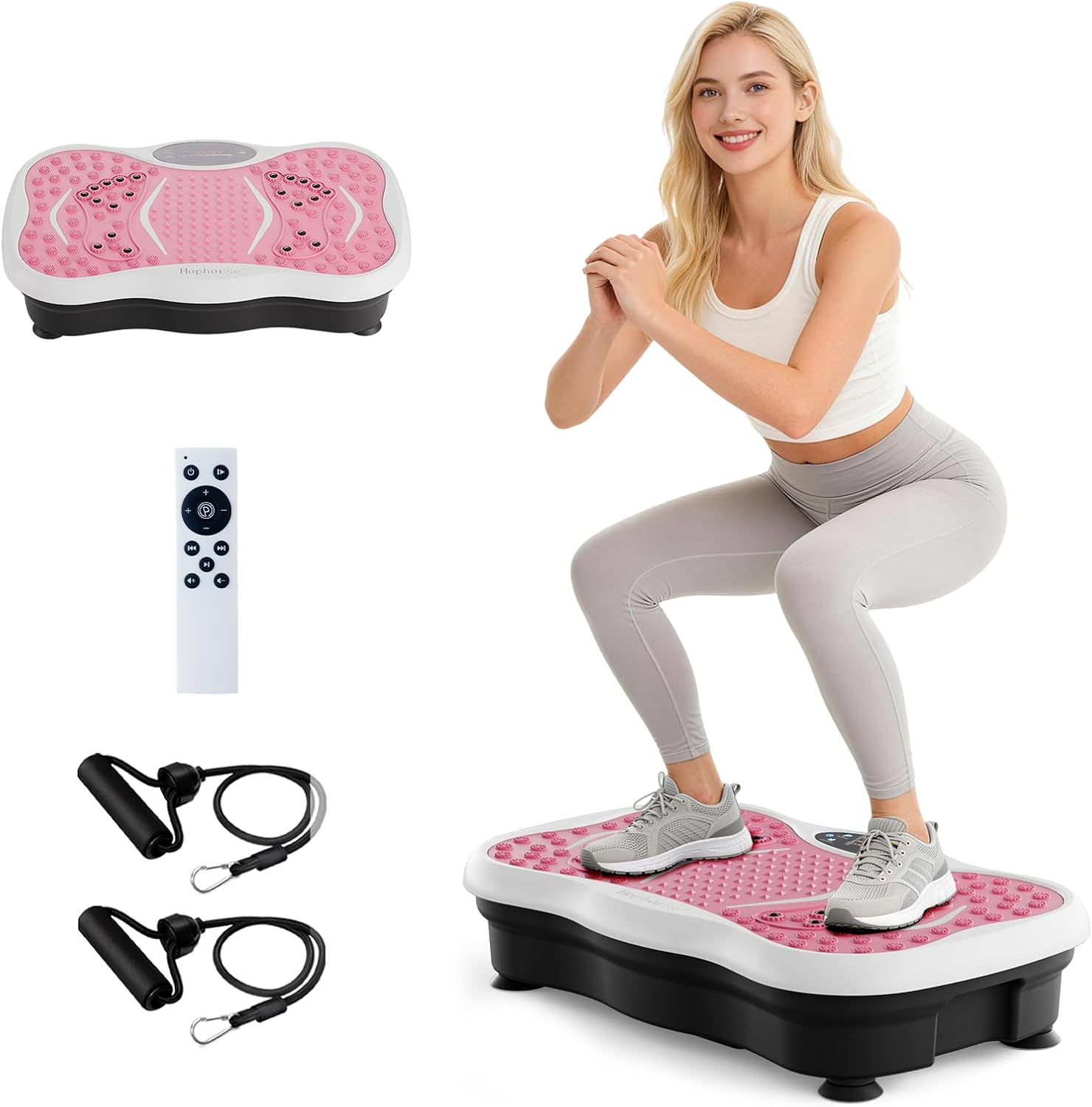 Skiennix Vibration Plate Machine - 180 Speeds for Lymphatic Drainage & Weight Loss | 460LB Capacity Fitness Platform