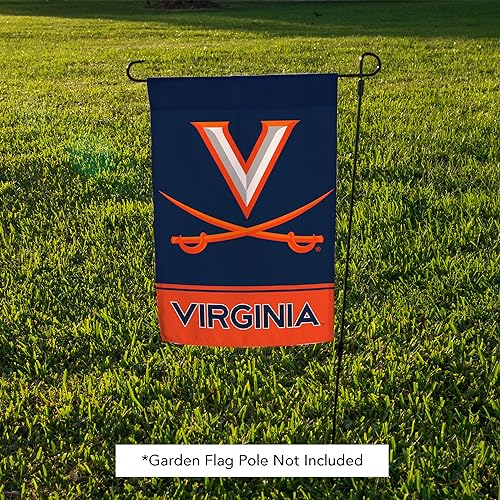Blue Desert Cactus University of Virginia UVA Garden Flag - Double-Sided Outdoor Banner