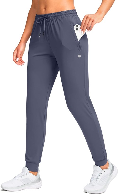 G Gradual Women's Joggers - Tapered Running Sweatpants with Zipper Pockets | Comfortable Lounge Wear