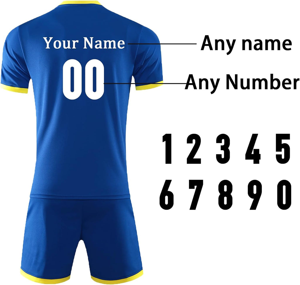 Skiennix Custom Soccer Jersey - Personalized Team Uniforms with Name & Number | Youth & Men Sizes
