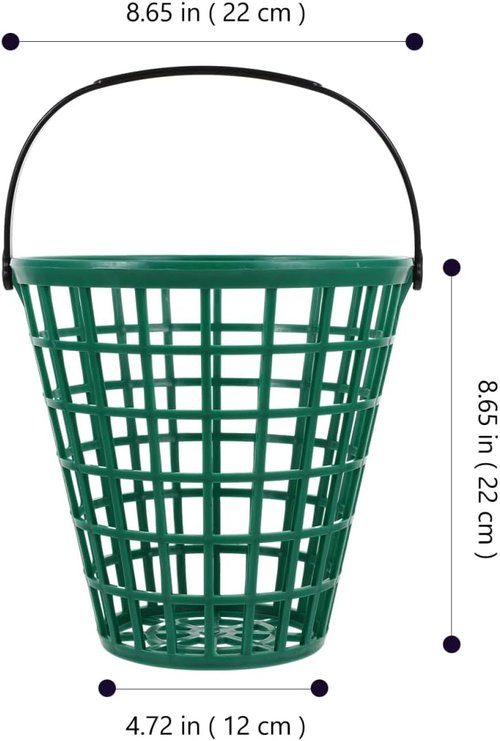 BESPORTBLE Golf Ball Basket - Durable Container with Handle for Easy Transport | Ideal for Range Use