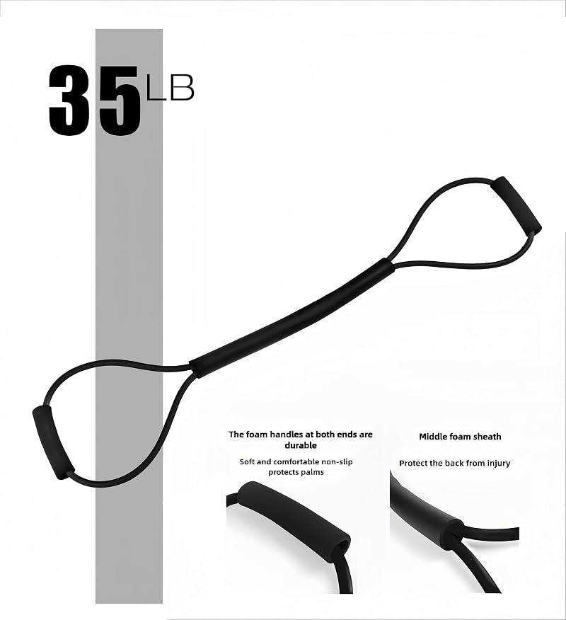 Sansenwanwo Boxing Resistance Bands Set, Black – Speed & Strength Training for Fighters