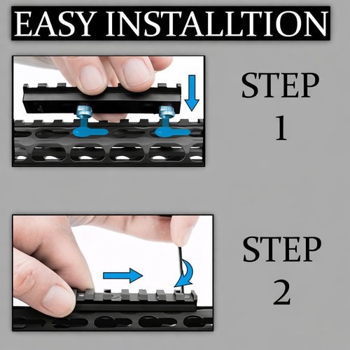 Gotical 5 Slots Aluminum KeyMod Rail Section - Durable Picatinny Rail for Enhanced Accessory Mounting