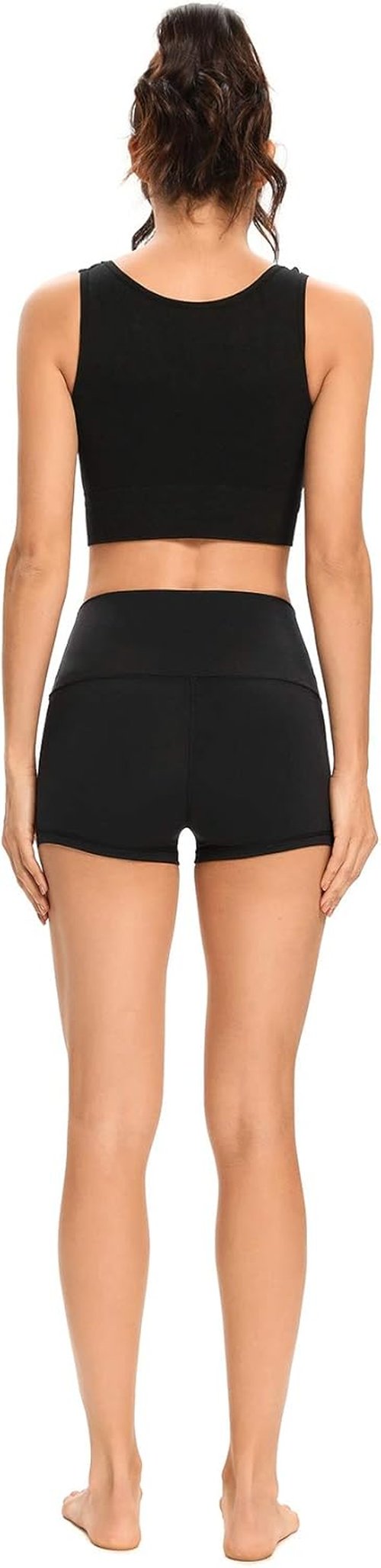 LXNMGO Women's High Waist Yoga Shorts - Tummy Control & Side Pockets | 2"/7" for Workout & Running