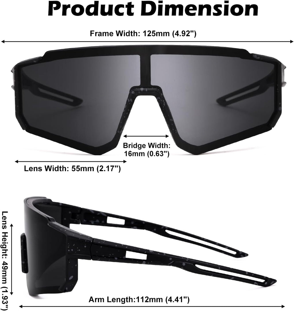 Skiennix Kids Baseball Sunglasses - Youth Sports Shades for Boys & Girls Age 4-10