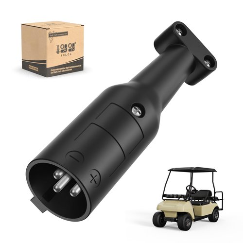 10L0L Golf Cart Club Car Charger Plug 48V Charger Cord Plug, Suitable for 1995-Up Club Car DS & Precedent Golf Carts, OEM #101828901, 1018289-01