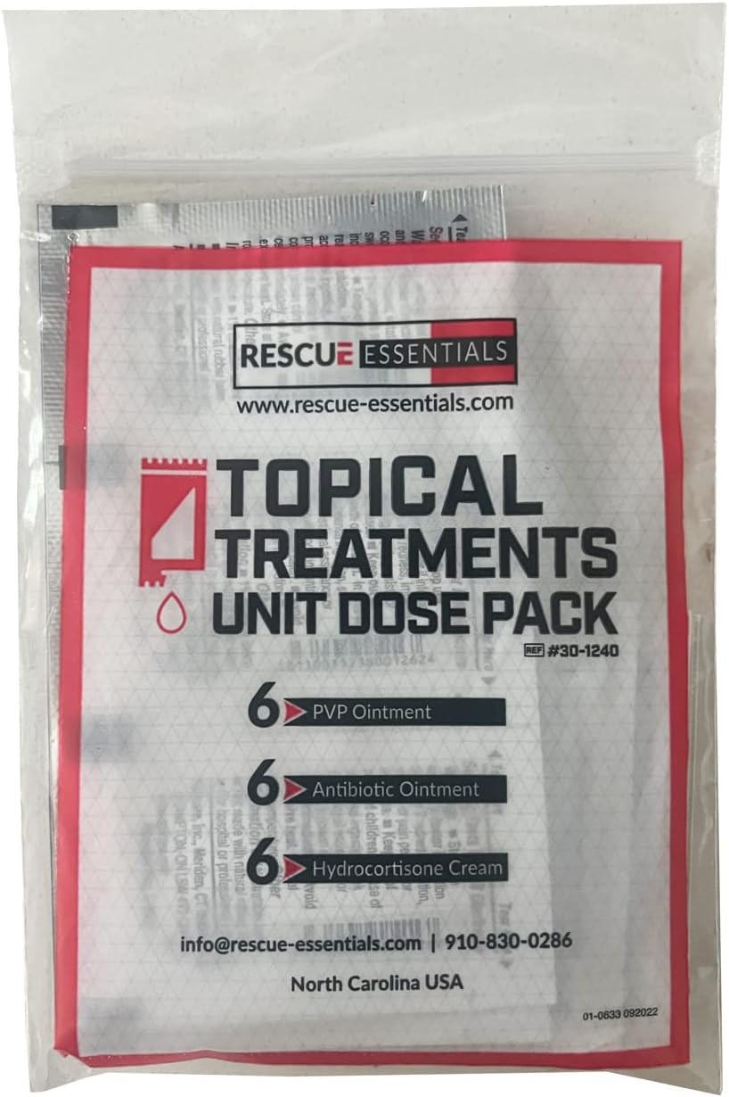 Rescue Essentials Topical Treatments - Convenient Unit Dose Pack for Quick Relief