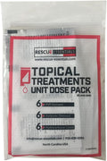 Rescue Essentials Topical Treatments - Convenient Unit Dose Pack for Quick Relief