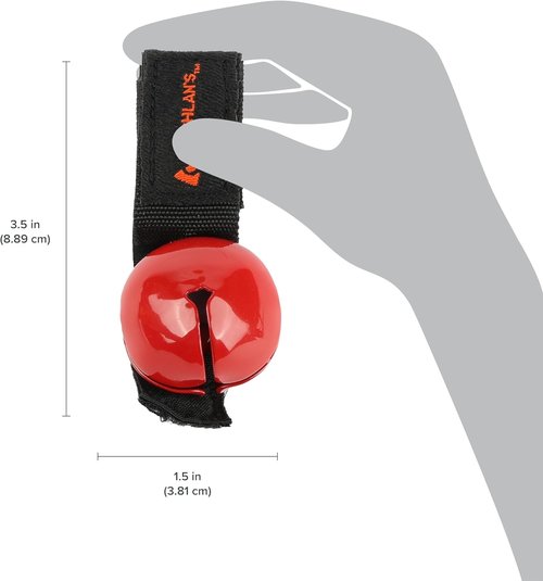 Coghlan's Magnetic Bear Bell - Silent Hiking Safety Gear for Wildlife Alerts - Red Color
