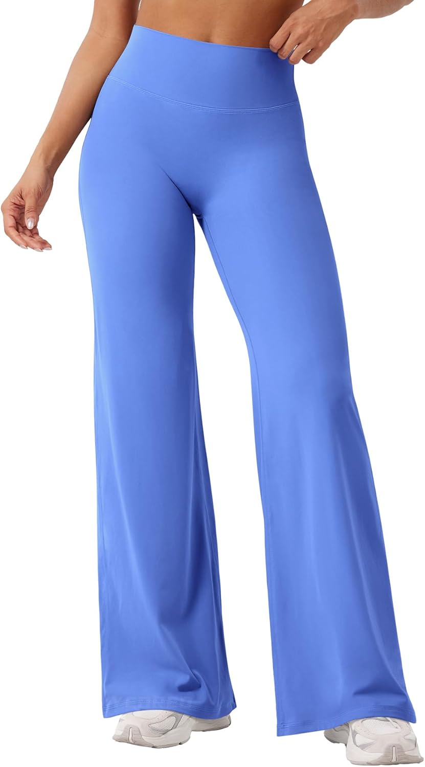 YEOREO High Waist Workout Leggings - No Front Seam Straight Design | Buttery Soft Yoga Pants in Multiple Sizes