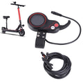 equlup 6pin Display Thumb Throttle, 2 in 1 Speedometer Manual Control Panel 3.6cm/1.4in Display Screen Thumb Throttle Replacement for Electric Scooter (60V)