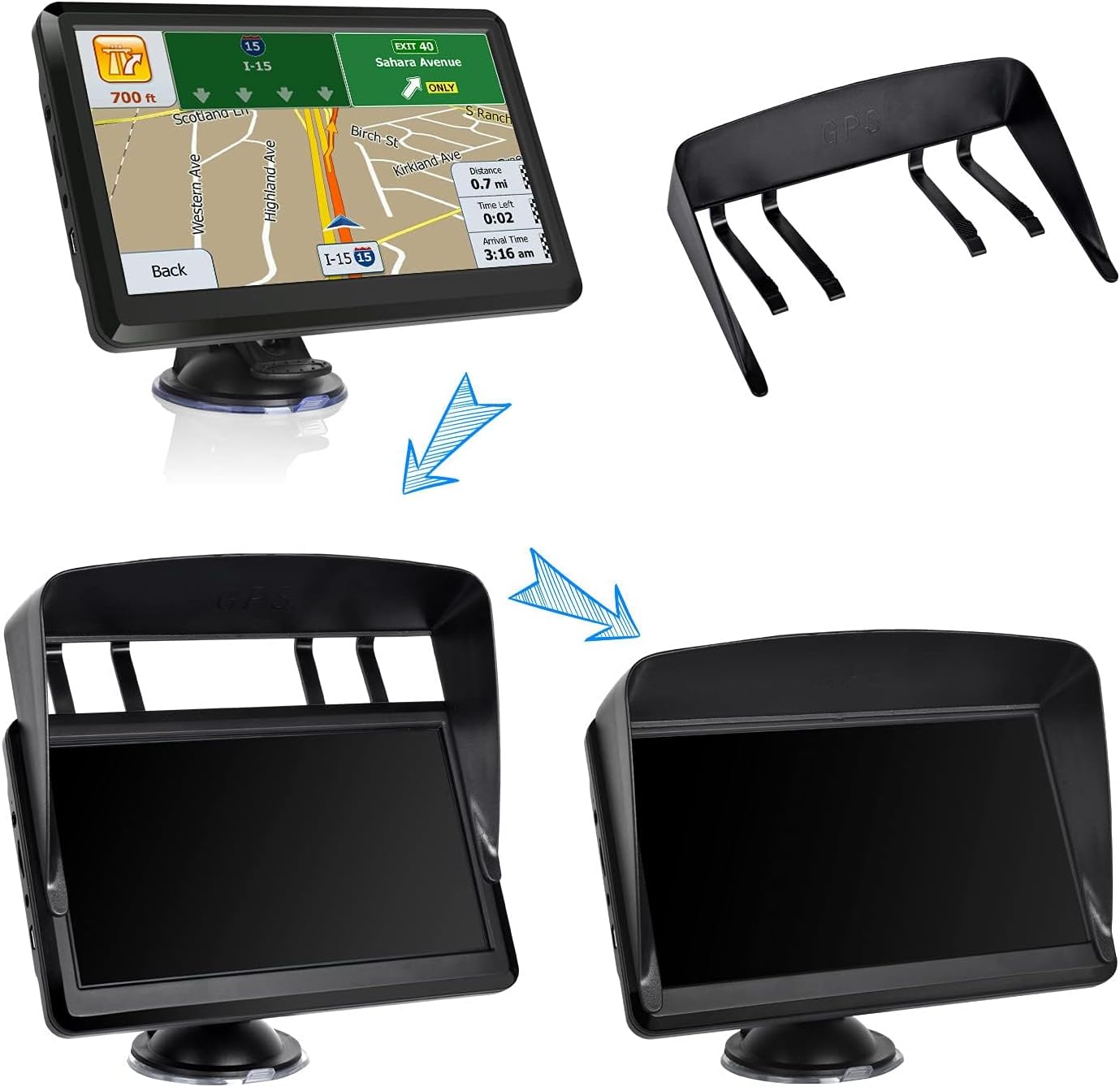 Skiennix 2025 Map GPS Navigation - Turn-By-Turn Directions & Driver Alerts for Trucks, RVs, Cars