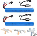 Airsoft Gel Blaster Battery - 7.4V 2000mAh LiPo Rechargeable Battery for SRB400, SRB1200, MP5K, M4