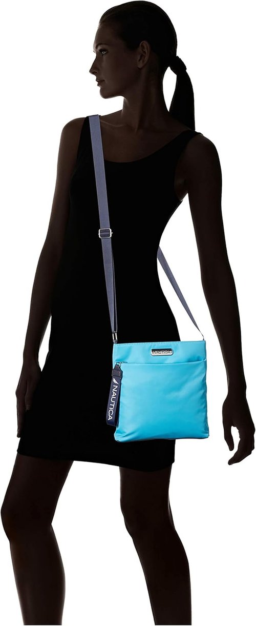 Nautica Women's Crossbody Bag - Small Nylon Purse with Adjustable Shoulder Strap