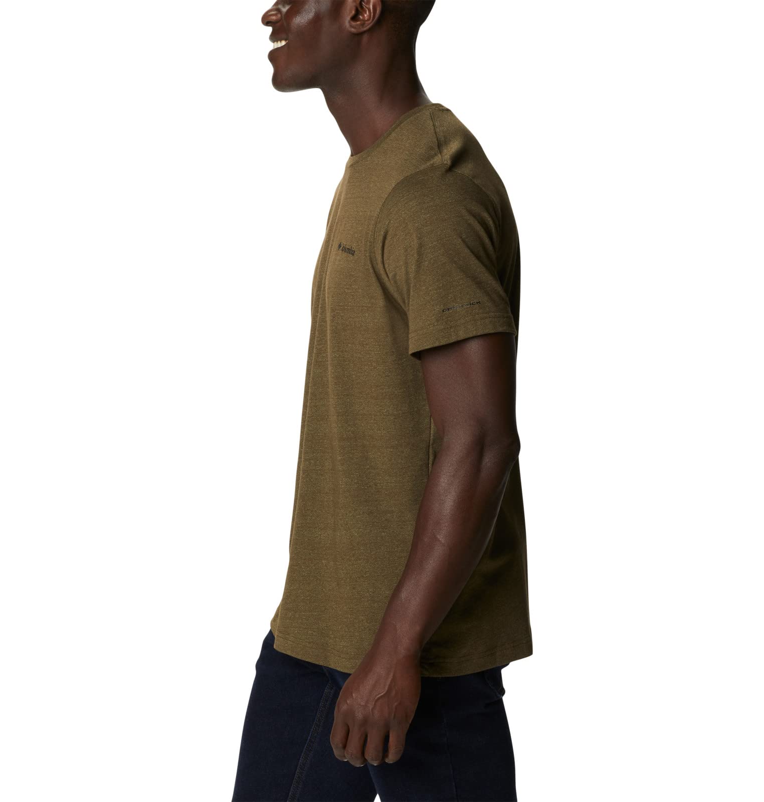Columbia Men's Thistletown Hills Short Sleeve, Olive Green/Savory, 4X Big