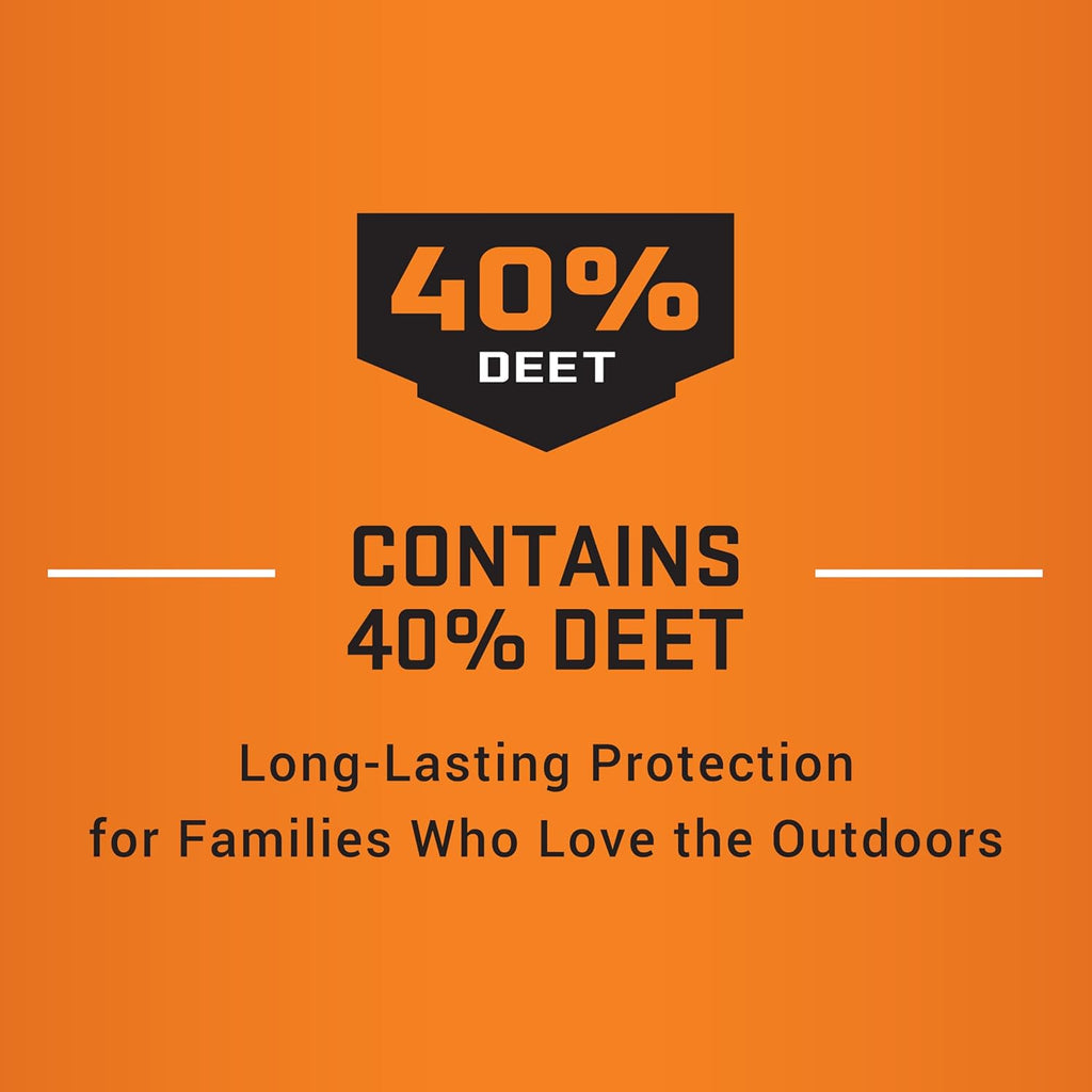 Repel Insect Repellent - Sportsman Max Formula with 40% DEET | Long-Lasting Protection Against Mosquitoes, Ticks & Gnats - 6 fl oz (Pack of 2)