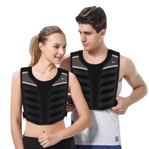 Weighted Vest Men Women,10lb/15lb/20lb Weight Vest for Women Workout,Body Weight Vests with Reflective Stripe for Workout,Strength Training,Running,Walking,Weightlifting (10LB)
