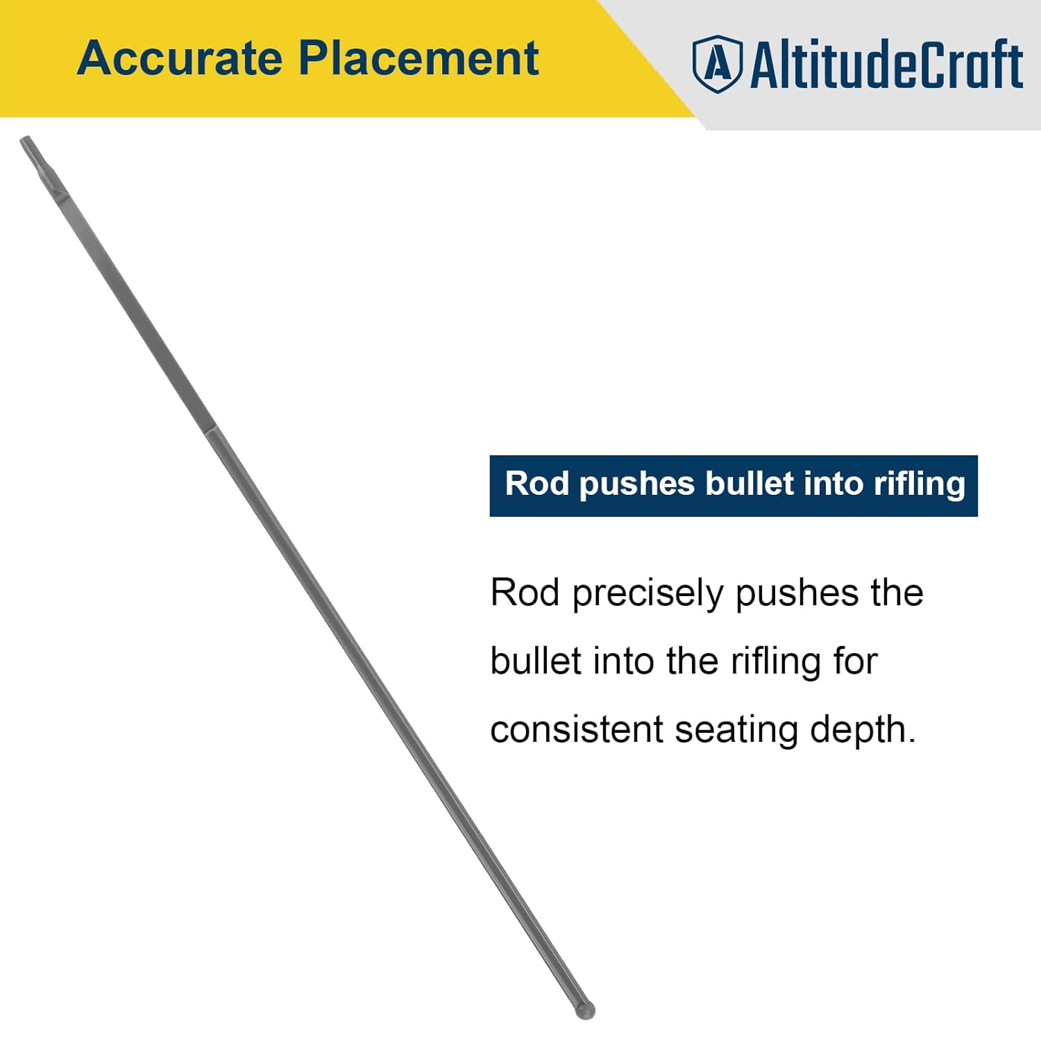 Overall Length Gauge - Precision OAL Gauge for Reloading | Compatible with Bolt-Action & Single-Shot Firearms, Aluminum Replacement for C1000
