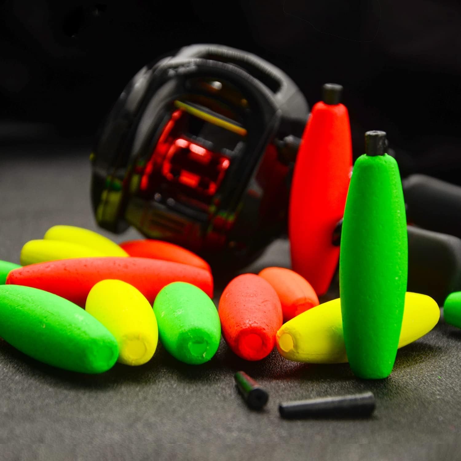 YOTO Fishing Corks - Foam Cigar Slip Bobbers for Catfish & Crappie | Perfect for Santee Rig