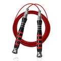 Huhloch Speed Rope - Jump Rope for Men with Self Locking No Screw Design 360 Degree Fast Rotation Non Slip Silicone Texture Weighted Jump Rope Includes 2 Speed Ropes Easy Setup 2 Handles Portable Fitness Jump Ropes for Boxing