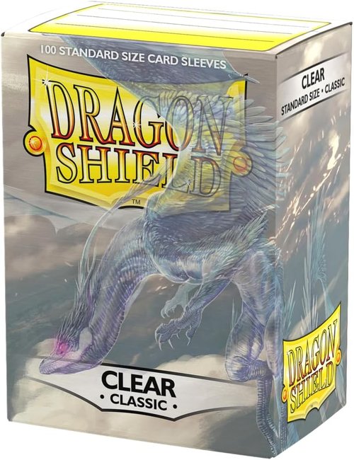 Dragon Shield | Classic Card Sleeves - 100 CT Smooth & Durable TCG Protection | Clear