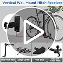 Wall Mount Bike Rack Hitch Cargo Carrier Storage Organizer Heavy Duty 300 lbs