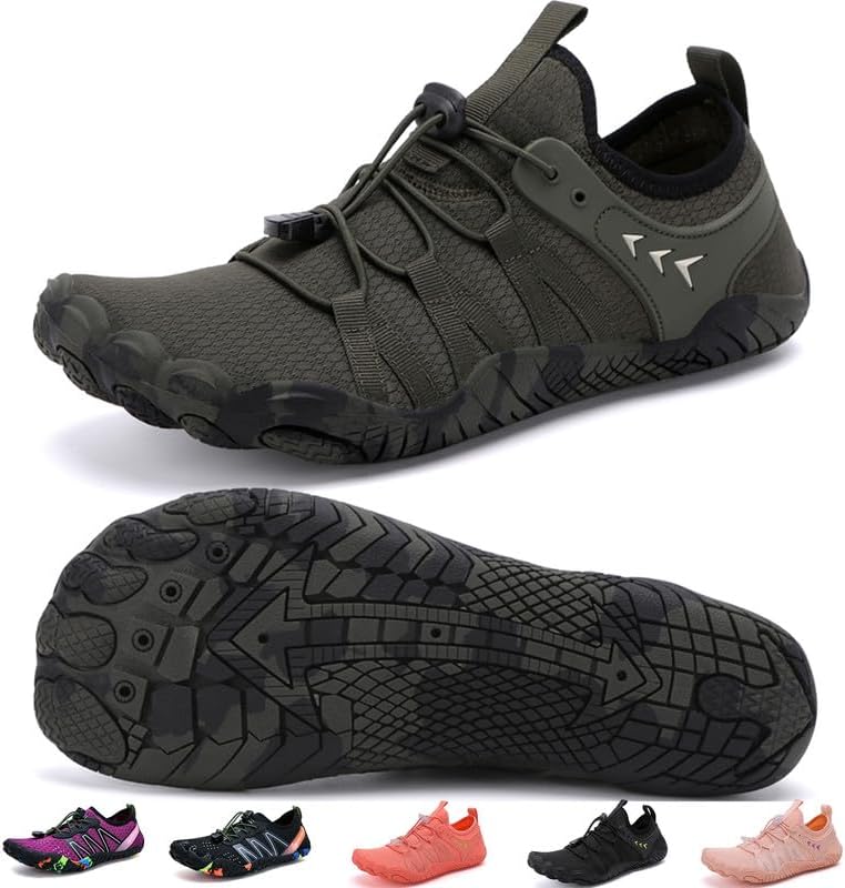 Skiennix Water Shoes - Quick Dry Barefoot Aqua Shoes for Men & Women | Ideal for Beach, Pool & River Activities