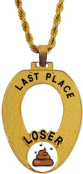 guancrown Last Place Pendant Loser Necklace Chain Medal Toilet Bowl Trophy Championship Ring Award Neck Chain (Style Two)