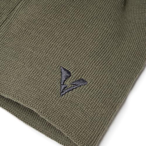 Men's Tactical Beanie Hat - One Size Worn Olive, Outdoor Cold Weather