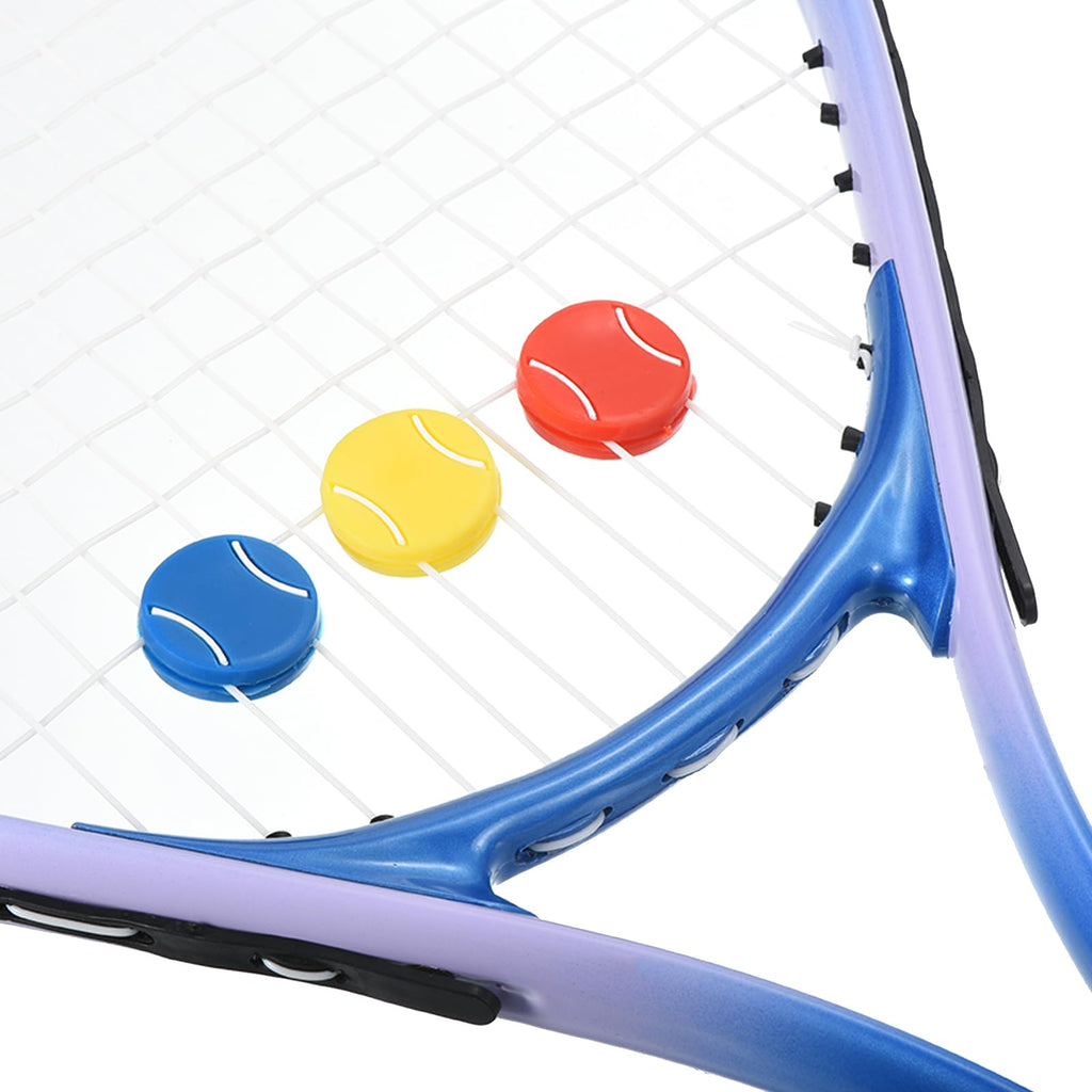 PATIKIL Tennis Racket Vibration Dampener, 8 Pack Tennis Racket Damper Silicone Racket String Shock Damping Absorber for Tennis Racket and String, Yellow