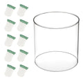 10 Propane Lantern Mantles and 1 Lantern Glass Globe Replacement Parts, Compatible with Coleman Kerosene Lanterns, Propane Lantern Mantle Replacement Suitable for Outdoor Camping Propane Lantern