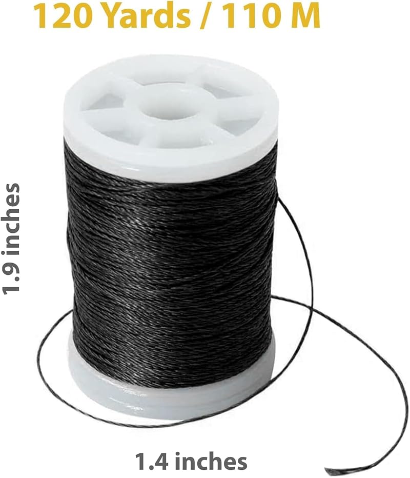 Bowstring Serving Thread Jig Kit – 120 Yards of 1.9x1.4 in Serving Material for Recurve & Hunting Bows