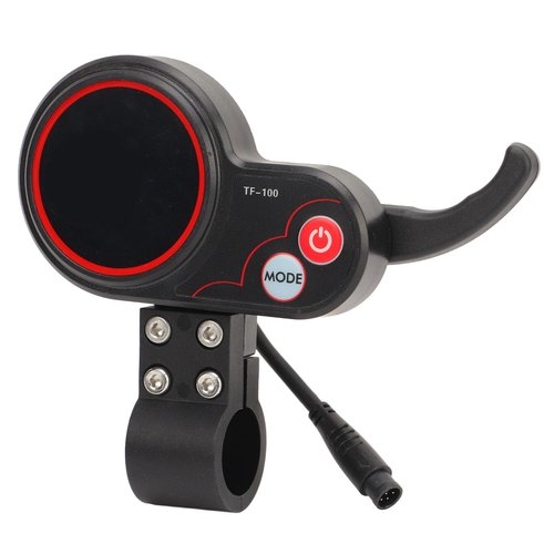 Fockety Electric Thumb Throttle with LCD Display, 6 Pin Connector Electric Scooter Display Panel with Speed Gear Power Mode, Finger Throttle for Kugoo M4 Electric Scooter