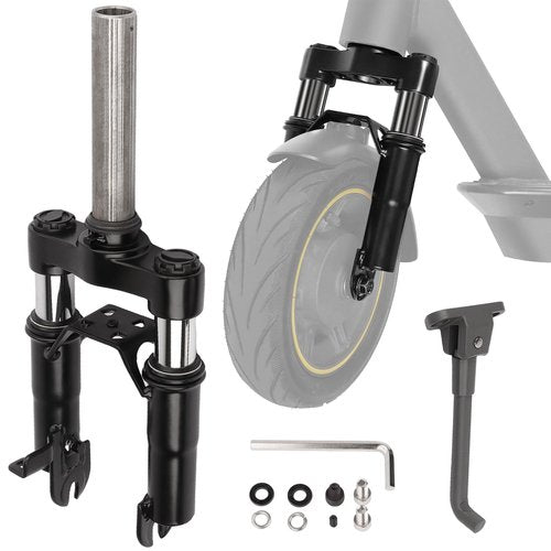 Yungeln Electric Scooter Front Suspension Fork Compatible with Segway Ninebot MAX G30 G30LP Electric Scooter Shock Absorption Parts Anti-Vibration Accessories with Foot Stand