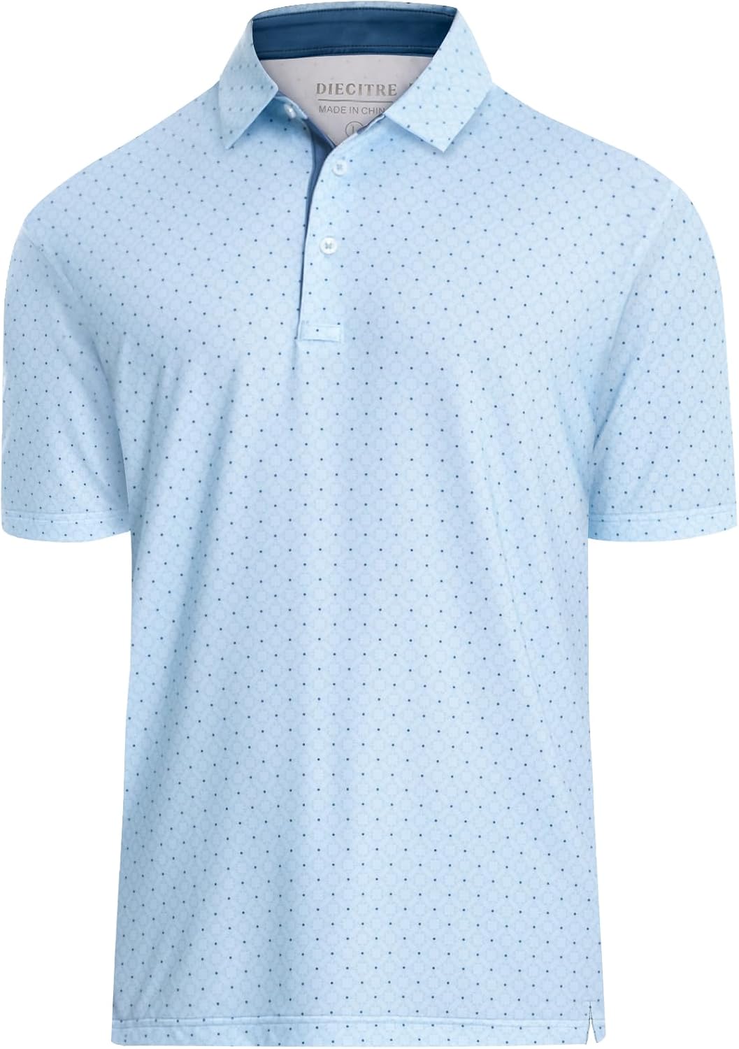 Skiennix Men's Golf Polo Shirt - Short Sleeve Dry Fit Moisture-Wicking Performance | Stylish Print Design