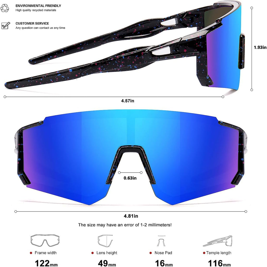 SEKKAF Youth Baseball Sunglasses - UV400 Protection for Kids | Ideal for Sports & Outdoor Activities