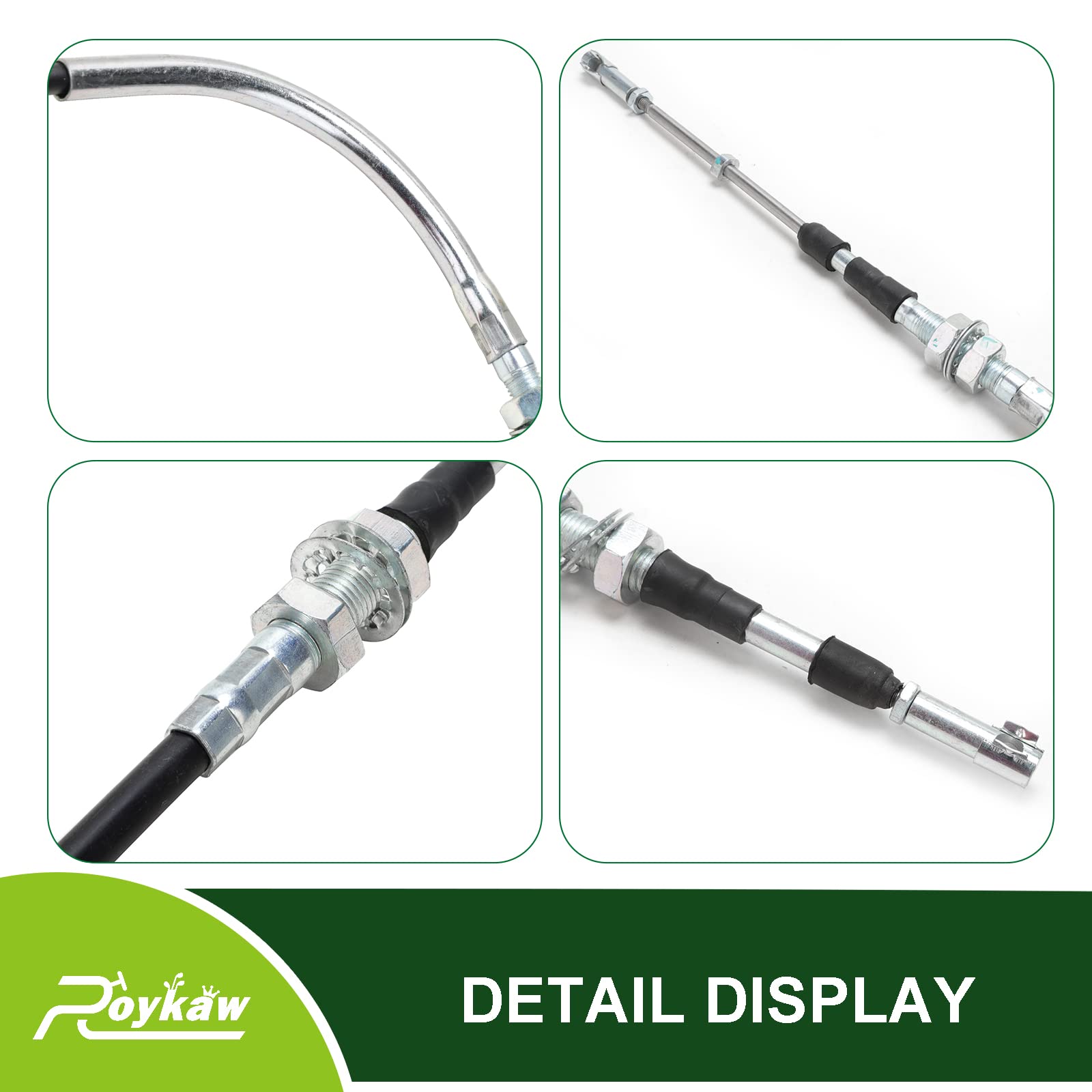 Roykaw Golf Cart Transmission Shift Cable Forward/Reverse for 2004-Up EZGO TXT, MPT 800/1200, ST Series Gas Models, Replaces OEM # 602891-66 inches