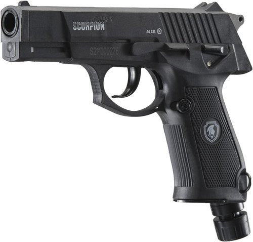 Lancer Tactical Scorpion 0.5 Caliber Non-Blowback Air Pistol - Less Lethal Pepper Ball Gun for Home Defense