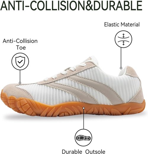 Barefoot Shoes | Women’s Casual Sneakers with Wide Toe Box - Lightweight, Breathable & Comfortable for Hiking & Walking